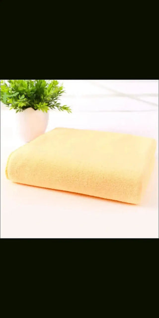 Microfiber bath towel beach - Yellow - Bain