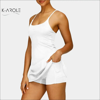 Woman's Pocketed Tennis Yoga Running Dress by K-AROLE