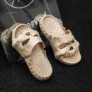 Personalized Skull Design Slippers Bathroom Indoor Outdoor