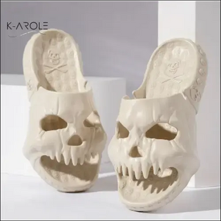 Personalized Skull Design Slippers Bathroom Indoor Outdoor