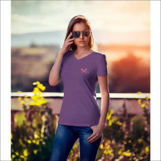 Premium Fitted V-Neck T-Shirt by K-AROLE™️