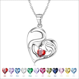 S925 Sterling Silver Best Mom Necklace Mother’s Day Series