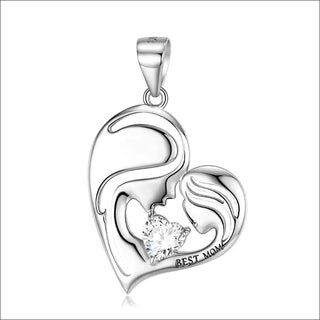 S925 Sterling Silver Best Mom Necklace Mother’s Day Series