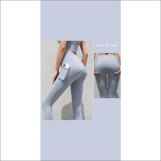 Seamless High - Waisted Compression Leggings Seamless Workout Leggings with Pockets Compression Leggings for High - Performance Fitness - K - AROLE