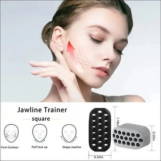 Silicone Jaw Exerciser & Jawline Fitness Tool for Toning - K - AROLE