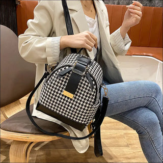 Sophisticated Houndstooth Backpack by K-AROLE™️ - bags