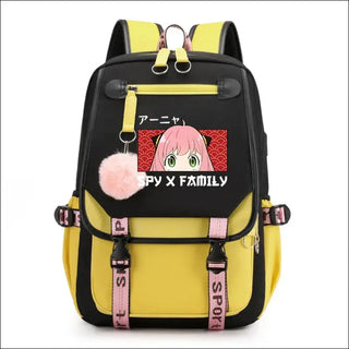 Spy X Family Anya Forger Anime Backpacks Girls Kawaii Manga Cartoon Bookbag Teenager Usb Charging School Bags Fashion Rucksack K-AROLE