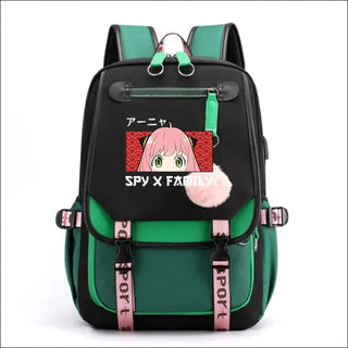 Spy X Family Anya Forger Anime Backpacks Girls Kawaii Manga Cartoon Bookbag Teenager Usb Charging School Bags Fashion Rucksack K-AROLE