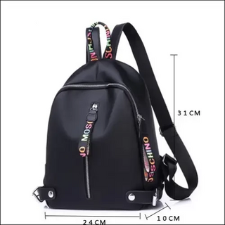 Sleek and versatile backpack from K-AROLE featuring a stylish black design, adjustable straps, and multiple zip compartments for organized storage.