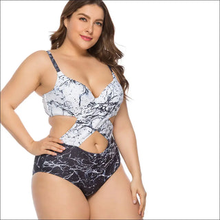 	Plus size one-piece swimsuits