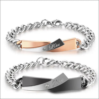 Stylish Couple Bracelets with Cross Design K-AROLE