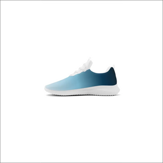 Stylish women's running shoes with lace-up front and modern teal blue design from K-AROLE, a trendy women's fashion brand offering comfortable and fashionable footwear.