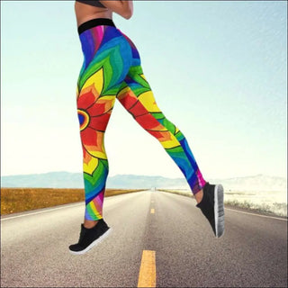 Stylish Printed High-Waist Yoga Leggings for Women