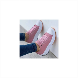 Stylish Sporty Mesh Sneakers with Neon Accents - Pink / 35