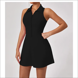 Tight High Waist Sports Dress Women's Lapel Dresses - K-AROLE