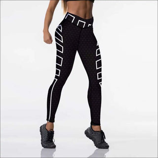 Vibrant Digital Print Activewear Leggings: Energetic Style