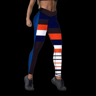 Vibrant Digital Print Activewear Leggings: Energetic Style