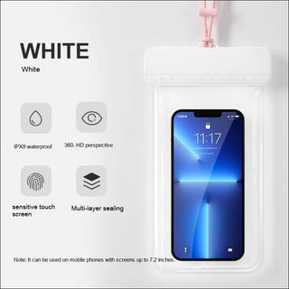 Waterproof Phone Pouch with Clear Touch Screen for Beach