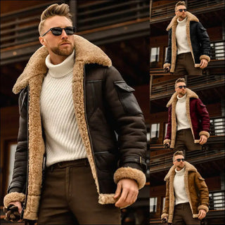 Winter Jacket Mens Military Fleece Warm Jackets Male Fur