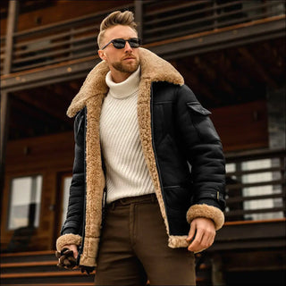 Winter Jacket Mens Military Fleece Warm Jackets Male Fur