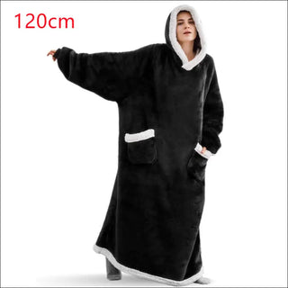 Winter TV Hoodie Blanket Winter Warm Home Clothes Women Men Oversized Pullover With Pockets K-AROLE