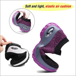 Women Orthopedic Sneakers Shoes Breathable Height-increasing Slip-on Female Sock Women&#39;s Sports Shoes Bottom Platform Footwear K-AROLE