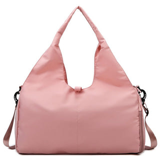 Large Capacity Yoga Duffel Bag - Pink Sporty Travel Tote - K - AROLE