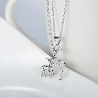 Fawn Pendant 925 Silver Necklace K-AROLE