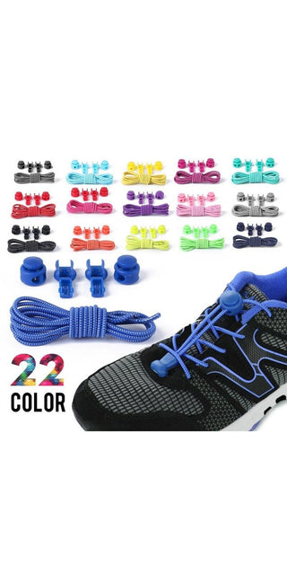 1Pair Stretching Lock Lace 23 Colors Sneaker Shoelaces Elastic Shoe Laces Quick Locking Shoestrings Running/Jogging/Triathlone