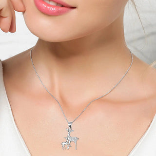 Fawn Pendant 925 Silver Necklace K-AROLE