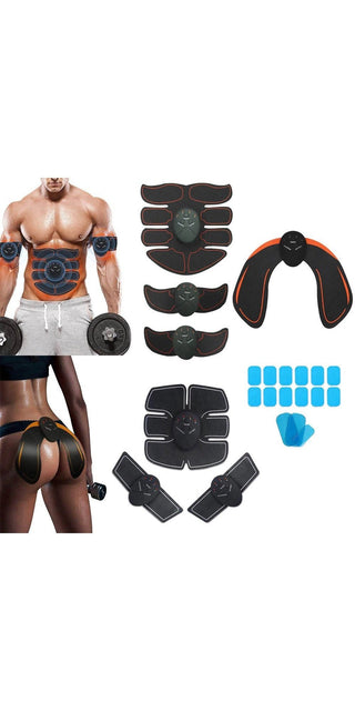 Abdominal Muscle Stimulator EMS Massager Buttocks Hip Trainer Electrostimulation Machine Home Gym Muscle Toner Body Slimming