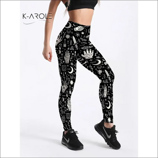 K-AROLE Legging Fashion ng Womens Star Stretch Pants K-AROLE