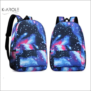 Women's Fashion Casual Starry Sky Canvas Backpack K-AROLE